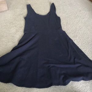 Simple dark blue dress